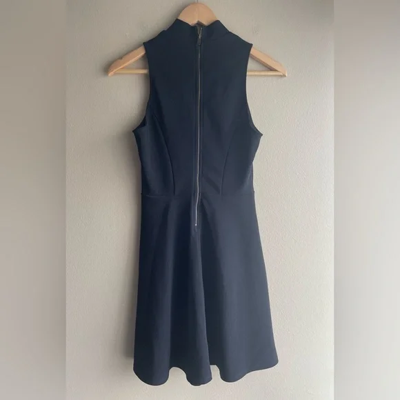Monteau Women Black Mock Neck Sleeveless Dress Size XS - Picture 5 of 9